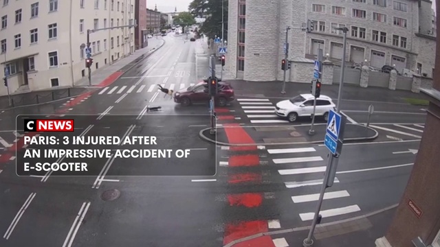 Video Reference: Car, Building, Window, Motor vehicle, Vehicle, Infrastructure, Road surface, Asphalt, Zebra crossing, Mode of transport