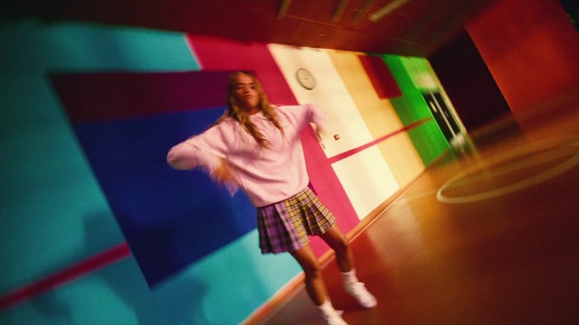 Video Reference: Purple, Textile, Shorts, Pink, Entertainment, Performing arts, Magenta, Fun, Flooring, Leisure