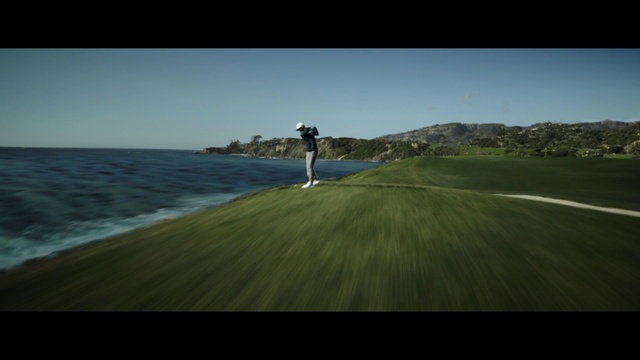 Video Reference: Water, Sky, Cloud, Golf, Plant, Flash photography, Highland, Golf equipment, Coastal and oceanic landforms, Sports equipment