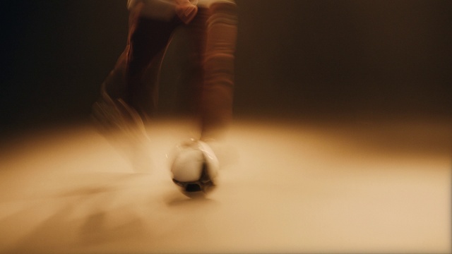 Video Reference: Sports equipment, Toy, Gesture, Wood, Tints and shades, Human leg, Flooring, Art, Foot, Flash photography