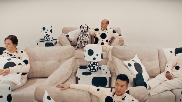 Video Reference: Couch, Comfort, Product, Fashion, Black, Textile, Pillow, Living room, Lighting, Interior design