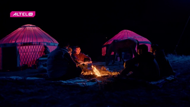 Video Reference: Tent, Camping, Bonfire, Umbrella, Leisure, Fire, Recreation, Tints and shades, Campfire, Landscape