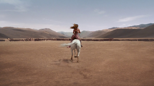 Video Reference: Sky, Cloud, Horse, Mountain, Working animal, Fawn, Grassland, Mountainous landforms, Horizon, Plain