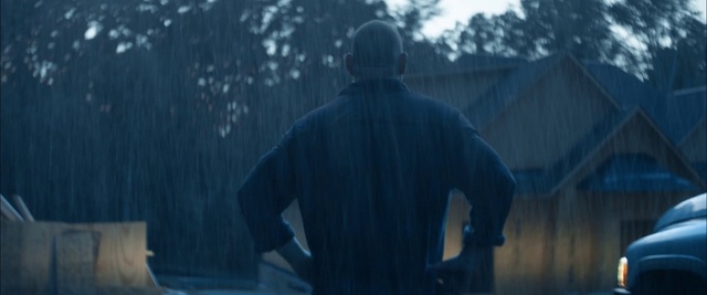 Video Reference: Sky, Sleeve, Tree, Grey, Tints and shades, T-shirt, Electric blue, Grass, Darkness, Mist