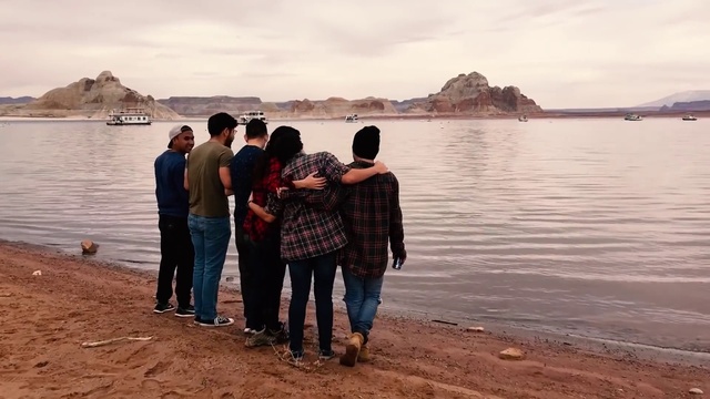 Video Reference: Water, Cloud, Jeans, Trousers, Sky, People in nature, Plant, People on beach, Lake, Travel