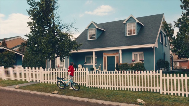 Video Reference: Bicycle, Wheel, Tire, Sky, Property, Building, Cloud, Window, Bicycle wheel, Plant