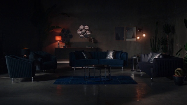 Video Reference: Building, Sky, Couch, Table, Gas, Tints and shades, Midnight, Entertainment, Space, Coffee table