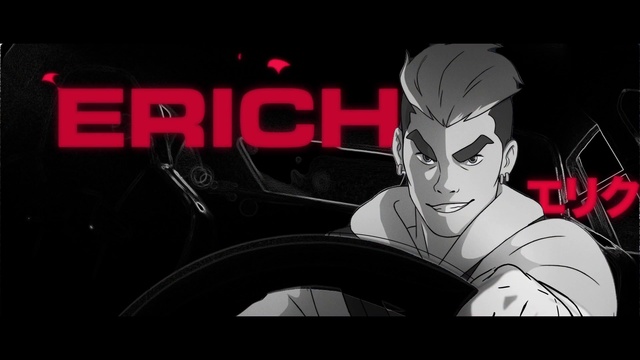 Video Reference: Flash photography, Cartoon, Font, Art, Fictional character, Cg artwork, Carmine, Darkness, Fiction, Graphics