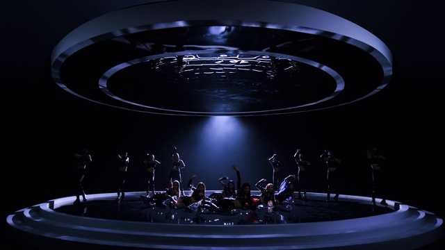 Video Reference: Light, Black, Lighting, Art, Performing arts, Entertainment, Stage, Font, Circle, Space