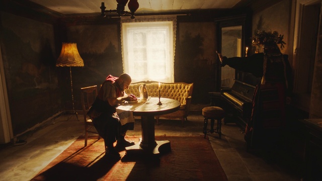 Video Reference: Window, Table, Building, Lamp, Interior design, Picture frame, Musical keyboard, Wood, Entertainment, Musical instrument