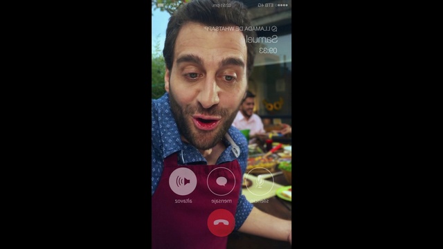 Video Reference: Flash photography, Jaw, Beard, Font, Facial hair, T-shirt, Art, Fun, Moustache, Happy