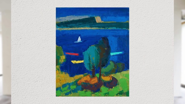 Video Reference: Rectangle, Paint, Creative arts, Art, Painting, Landscape, Illustration, Visual arts, Electric blue, Drawing