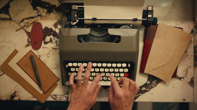 Video Reference: Typewriter, Space bar, Input device, Office supplies, Peripheral, Office equipment, Line, Font, Typing, Office instrument