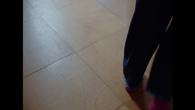 Video Reference: Wood, Floor, Flooring, Thigh, Knee, Waist, Tints and shades, Hardwood, Road surface, Foot