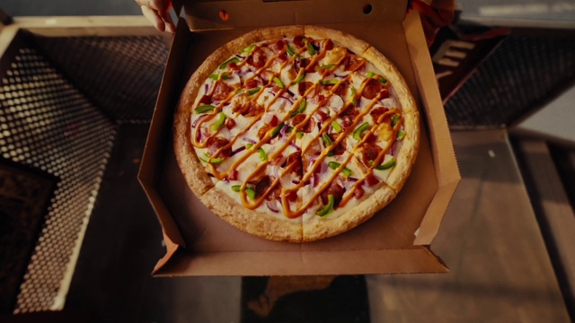 Video Reference: Food, Pizza, Ingredient, Recipe, Pizza cheese, Fast food, Baked goods, California-style pizza, Cheese, Produce