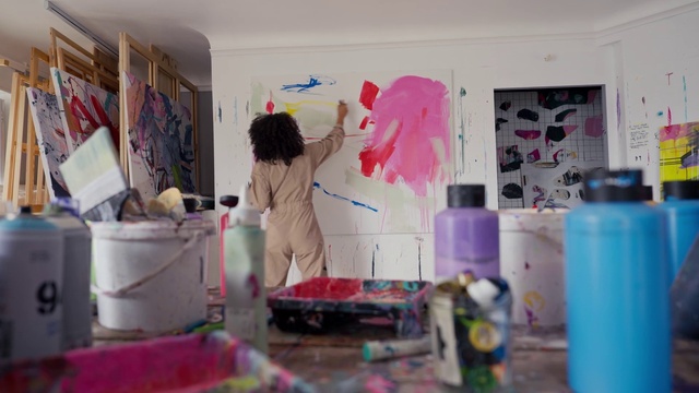 Video Reference: Purple, Textile, Paint, Pink, Creative arts, Art, Fashion design, Plastic bottle, Magenta, Beauty