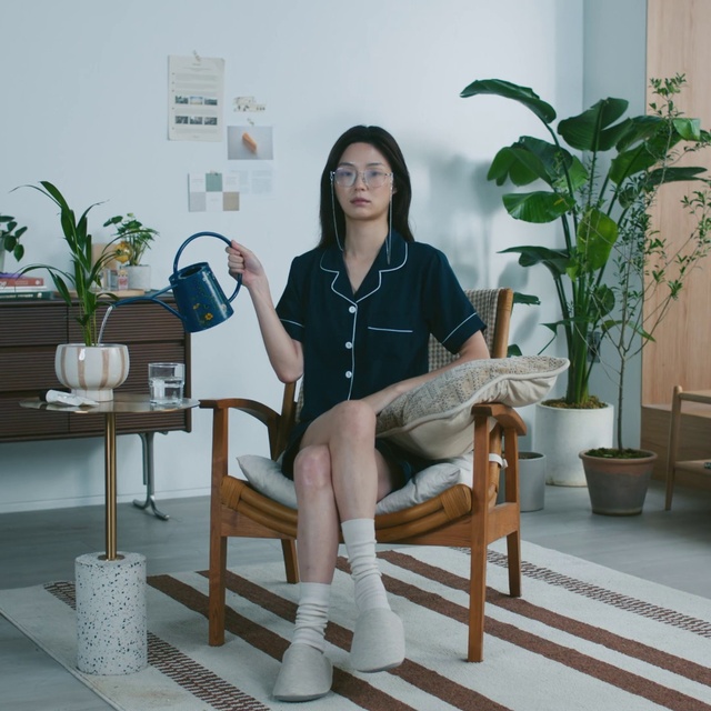 Video Reference: Joint, Plant, Furniture, Houseplant, Comfort, Flowerpot, Interior design, Knee, Thigh, Table