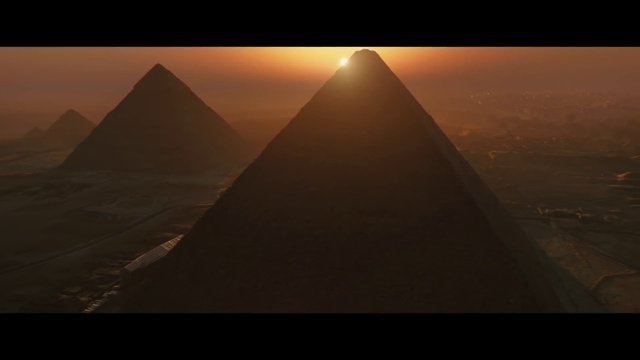 Video Reference: Cloud, Pyramid, Triangle, Dusk, Horizon, Landscape, Tints and shades, Sky, Symmetry, Calm