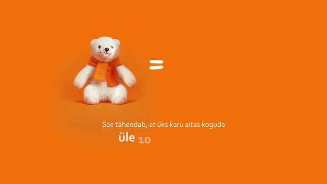 Video Reference: Toy, Orange, Gesture, Font, Happy, Primate, Terrestrial animal, Stuffed toy, Art, Tail