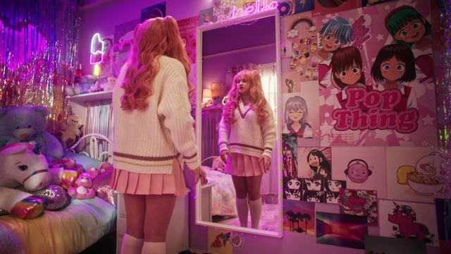 Video Reference: Purple, Fashion, Decoration, Textile, Interior design, Pink, Violet, Dress, Fashion design, Magenta