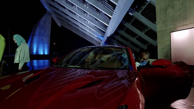 Video Reference: Vehicle, Car, Hood, Motor vehicle, Automotive lighting, Automotive design, Automotive exterior, Personal luxury car, Vehicle door, Event