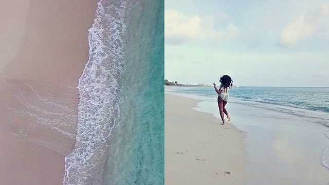 Video Reference: Water, Cloud, Sky, Azure, People on beach, Beach, Coastal and oceanic landforms, People in nature, Tree, Travel