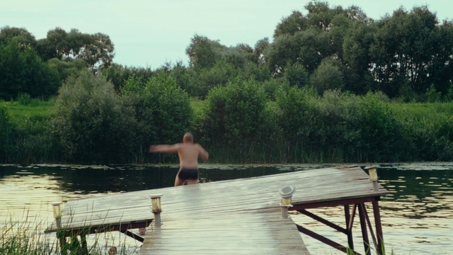 Video Reference: Water, Sky, Plant, Wood, Tree, Lake, Dock, Leisure, Grass, Landscape