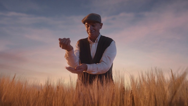Video Reference: Sky, Cloud, Ecoregion, People in nature, Flash photography, Dress shirt, Standing, Gesture, Happy, Hat