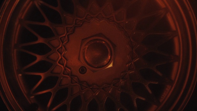 Video Reference: Brown, Automotive tire, Wood, Rim, Alloy wheel, Circle, Pattern, Spoke, Automotive wheel system, Tints and shades