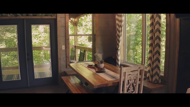 Video Reference: Table, Property, Window, Plant, Wood, Fixture, Interior design, Building, Tree, Floor