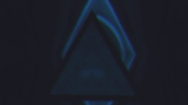 Video Reference: abstract, geometric, triangle, neon, blue, dark, glow, minimal, futuristic, digital, background, blur, low_light
