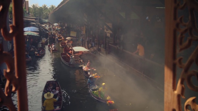 Video Reference: Water, Watercraft, Boat, Pollution, City, Event, Smoke, Landscape, Road, Public event