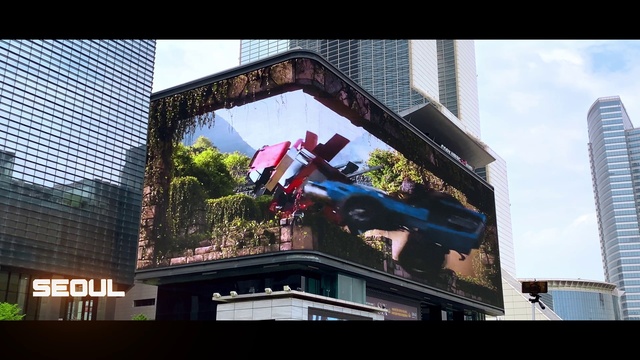 Video Reference: Sky, Building, Urban design, Cloud, Font, Art, Facade, Leisure, Display device, City