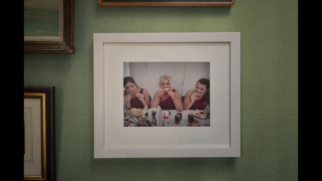 Video Reference: Picture frame, Rectangle, Art, Wood, Event, Visual arts, Exhibition, Room, Interior design, Hardwood