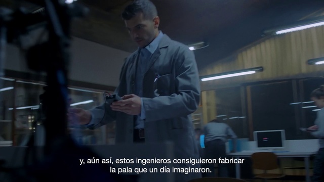 Video Reference: Sleeve, Standing, Gesture, Dress shirt, Event, Engineering, Formal wear, Job, White-collar worker, Chair