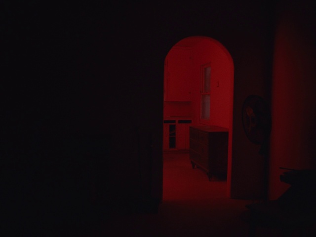 Video Reference: Font, Art, Tints and shades, Flooring, Door, Magenta, Wood, Space, Darkness, Midnight
