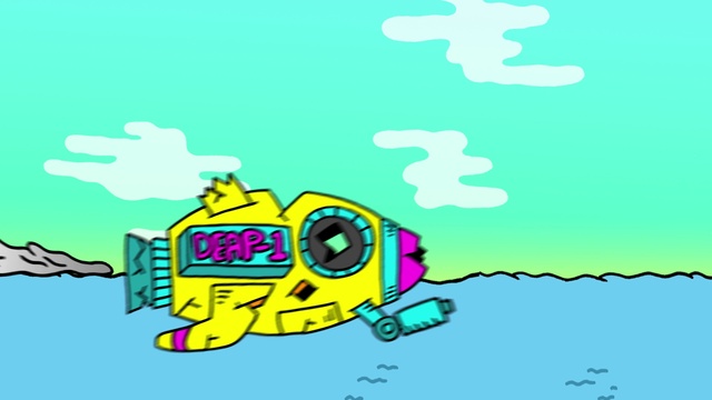 Video Reference: Azure, Motor vehicle, Organism, Font, Art, Aqua, Logo, Electric blue, Graphics, Illustration