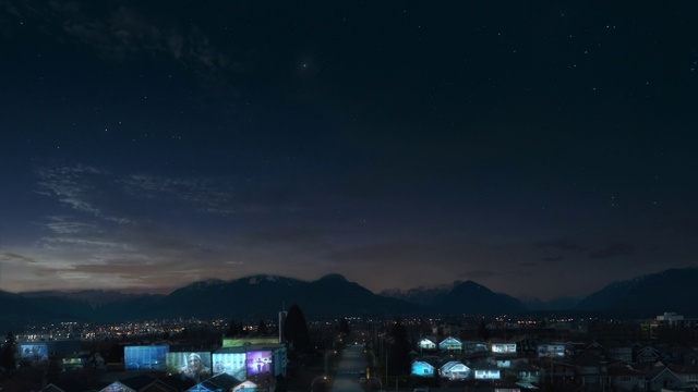 Video Reference: Cloud, Sky, Atmosphere, Building, Nature, Black, Mountain, Atmospheric phenomenon, Tower block, Astronomical object