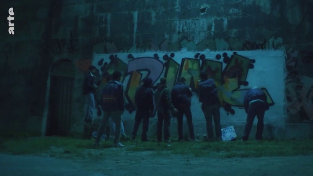 Video Reference: Shorts, Art, Grass, Tints and shades, Graffiti, Leisure, Darkness, Recreation, Electric blue, Fun