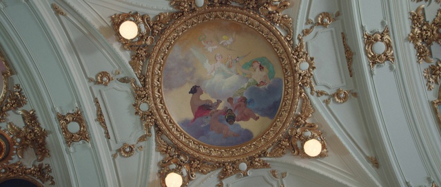 Video Reference: Property, Interior design, Architecture, Art, Wall, Ceiling, Ornament, Plaster, Molding, Holy places