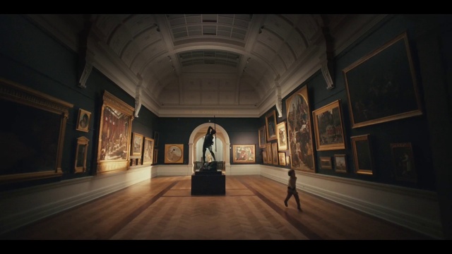 Video Reference: Building, Picture frame, Flash photography, Art, Sky, Symmetry, Hall, Ceiling, Darkness, Event