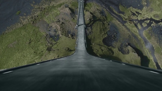Video Reference: Ecoregion, Road surface, Asphalt, Mode of transport, Natural landscape, Land lot, Highland, Air travel, Windscreen wiper, Grass