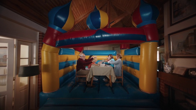 Video Reference: Table, Furniture, Decoration, Azure, Orange, Chair, Fun, Leisure, Space, Flooring