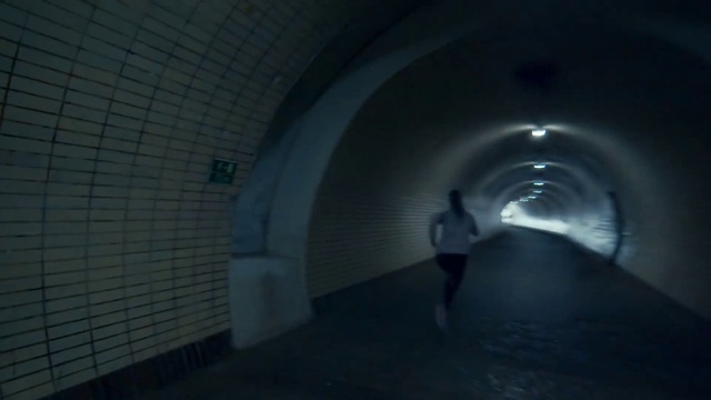 Video Reference: Flash photography, Grey, Tunnel, Tints and shades, Symmetry, Arch, Monochrome photography, Road, Composite material, Circle