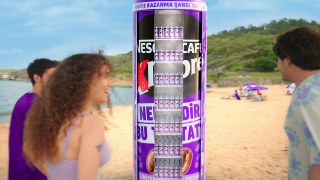 Video Reference: Sky, Natural environment, Beach, Drink, Travel, Leisure, Fun, Aluminum can, Plastic bottle, Beverage can