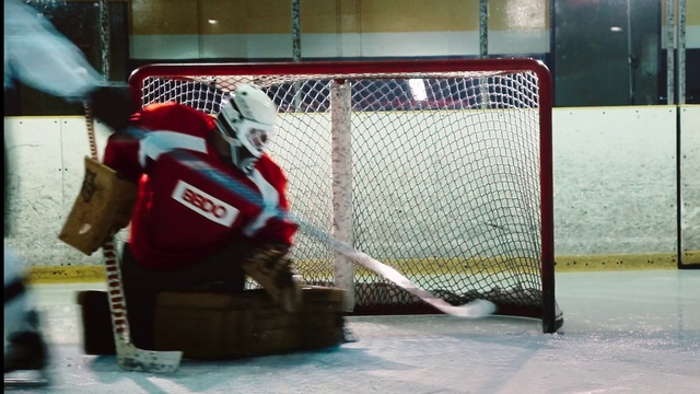 Video Reference: Hockey protective equipment, Ice hockey equipment, Helmet, Sports gear, Sports equipment, Hockey pants, Ice hockey position, Hockey, Jersey, Player