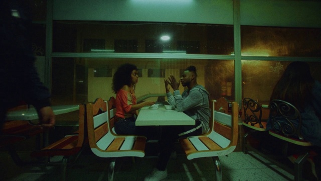 Video Reference: Furniture, Table, Chair, Interaction, Leisure, Event, Room, Fun, Conversation, Sitting