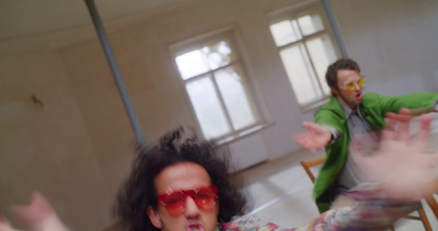 Video Reference: Hair, Hand, Zombie, Vision care, Mouth, Window, Goggles, Sunglasses, Gesture, Happy