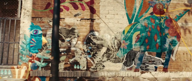 Video Reference: World, Blue, Paint, Textile, Wood, Art, Wall, Graffiti, Tints and shades, Facade