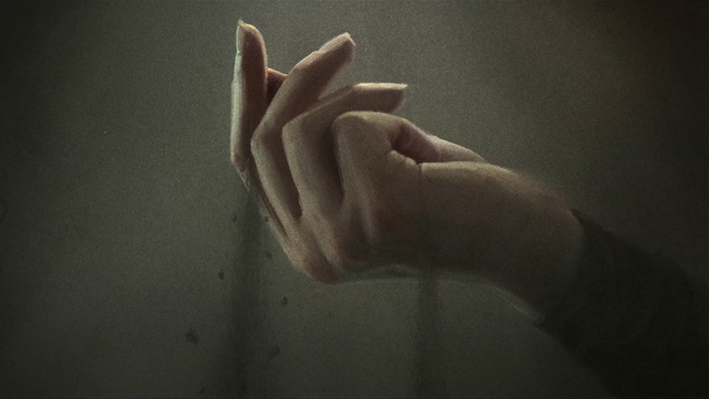 Video Reference: Gesture, Nail, Thumb, Wrist, Tints and shades, Sign language, Wood, Darkness, Visual arts, Flesh